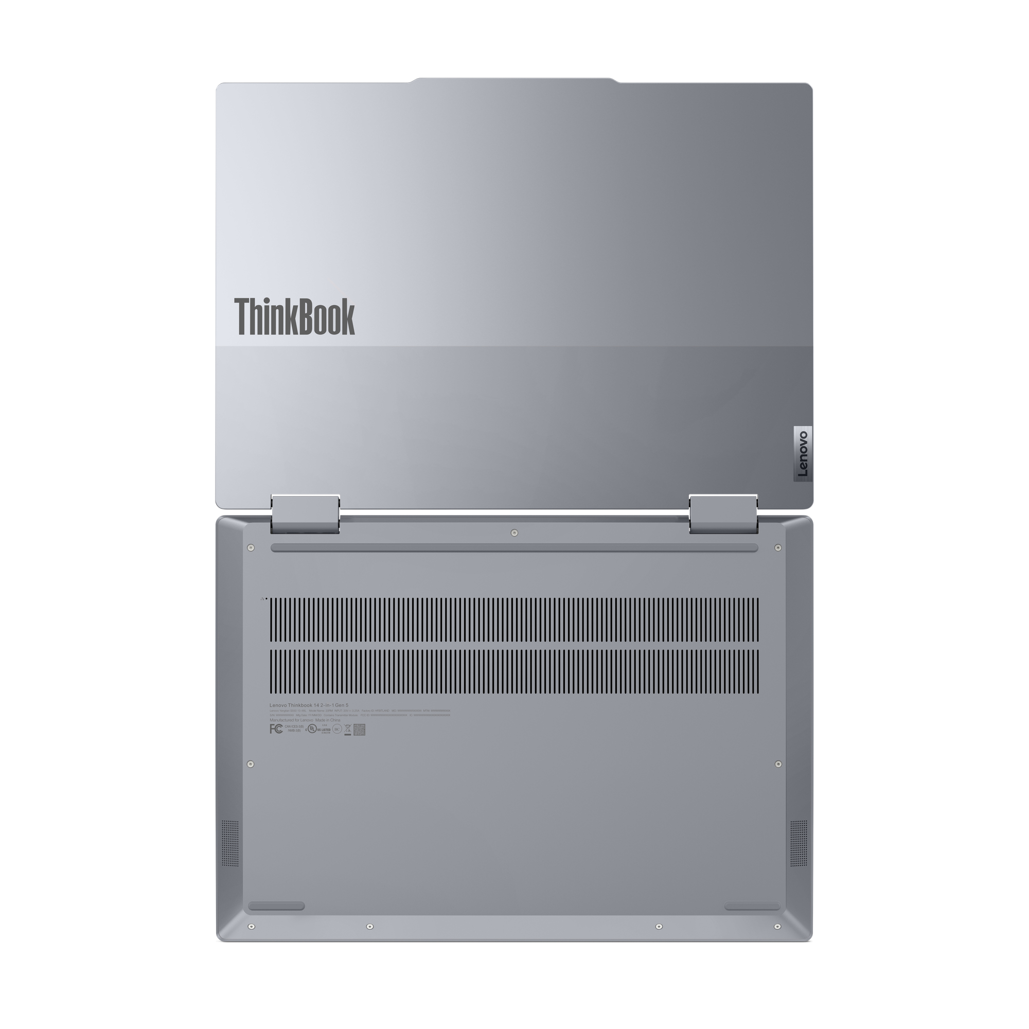 Lenovo ThinkBook 14 2-in-1 G5 IAU Intel Core Ultra 5 225U Hybride (2-in-1) 35,6 cm (14") Touchscreen WUXGA 16 GB DDR5-SDRAM 512 GB SSD Wi-Fi 6E (802.11ax) Windows 11 Pro Scandinavisch Grijs - Afbeelding 9