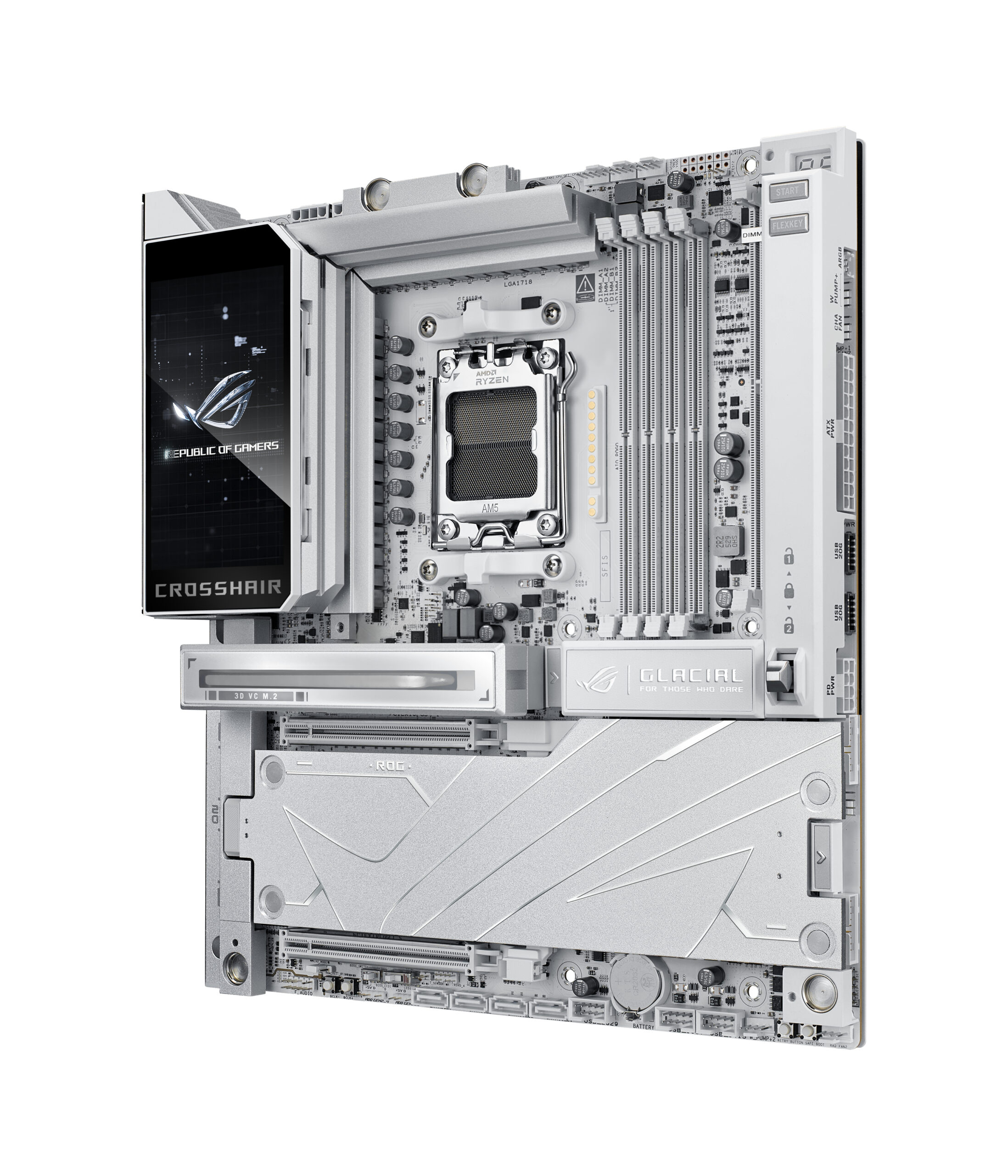 ASUS ROG CROSSHAIR X870E GLACIAL AMD X870E Socket AM5 Verlengd ATX - Afbeelding 4