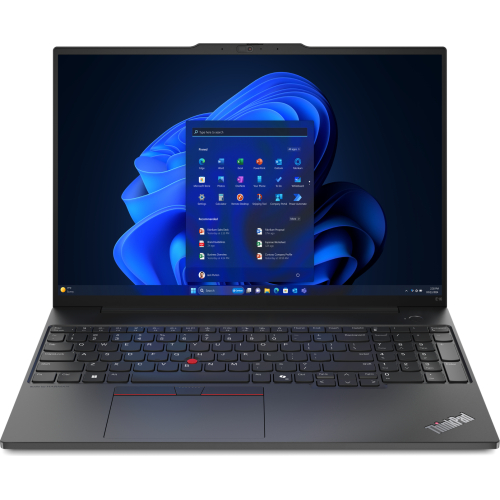 Lenovo ThinkPad E16 Gen 2 (AMD) AMD Ryzen™ 5 7535U Laptop 40,6 cm (16") WUXGA 8 GB DDR5-SDRAM 256 GB SSD Wi-Fi 6E (802.11ax) Windows 11 Pro Engels Zwart