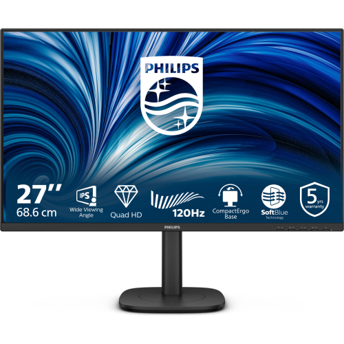 Philips 27B2N3500J/00 computer monitor 68,6 cm (27") 2560 x 1440 Pixels 2K LCD Zwart