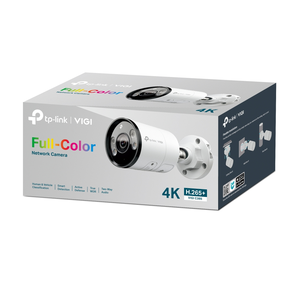 TP-Link VIGI C385 Bullet IP-beveiligingscamera Buiten 3840 x 2160 Pixels Muur - Afbeelding 4
