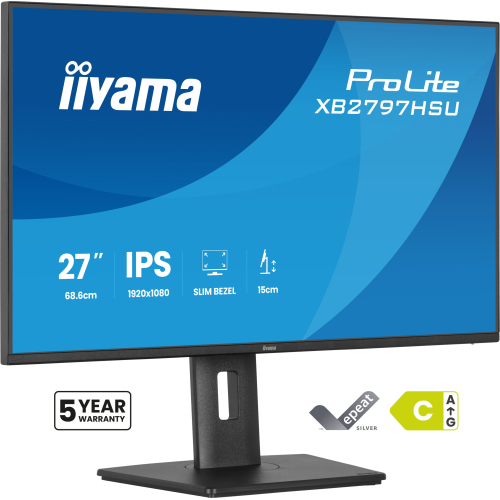 iiyama ProLite XB2797HSU-B1 computer monitor 68,6 cm (27") 1920 x 1080 Pixels Full HD LED Zwart
