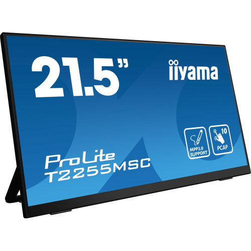 iiyama ProLite T2255MSC-B1 computer monitor 54,6 cm (21.5") 1920 x 1080 Pixels Full HD LCD Touchscreen Zwart
