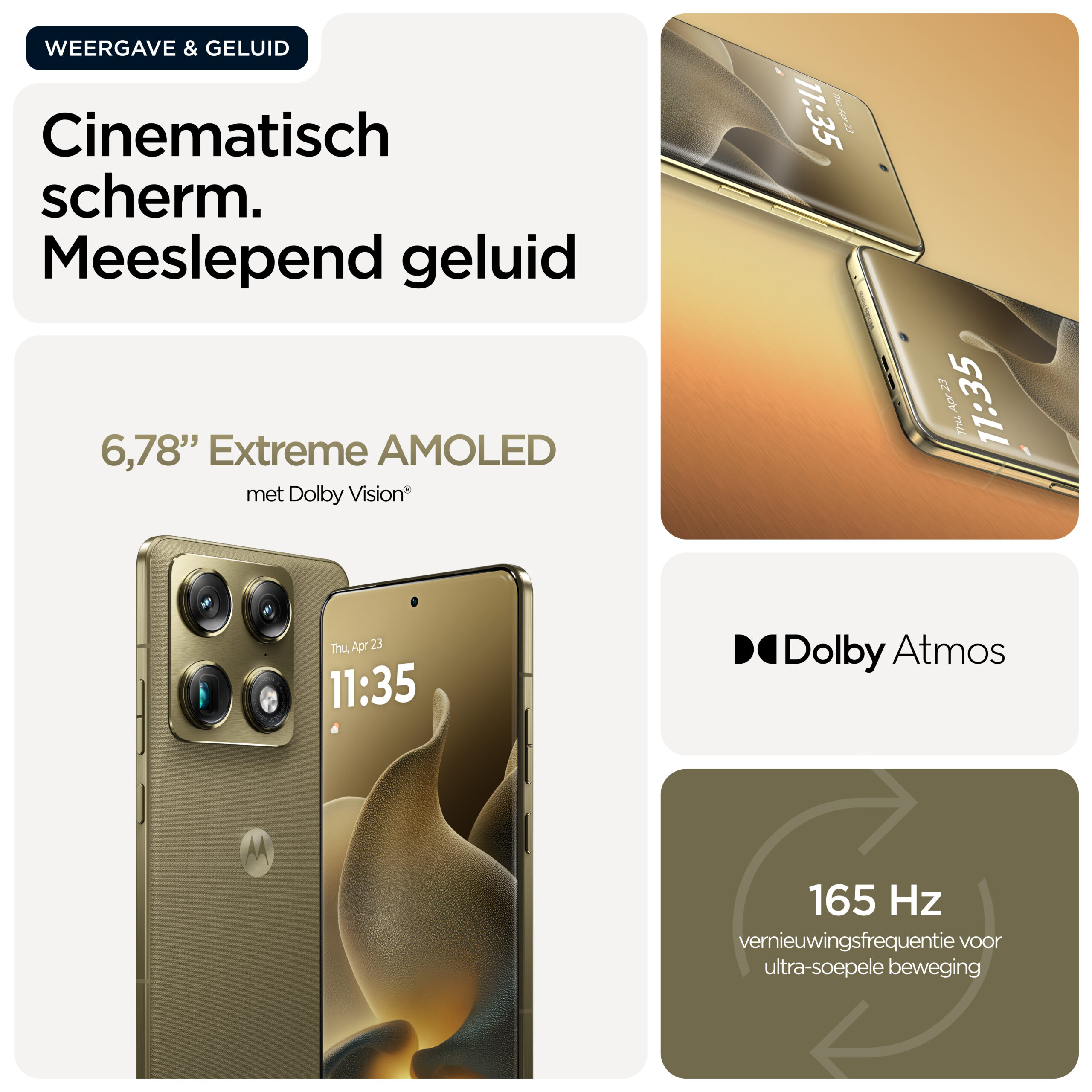 Motorola signature 17,2 cm (6.78") Dual SIM Android 16.0 5G USB Type-C 16 GB 512 GB 5200 mAh Goud - Afbeelding 6