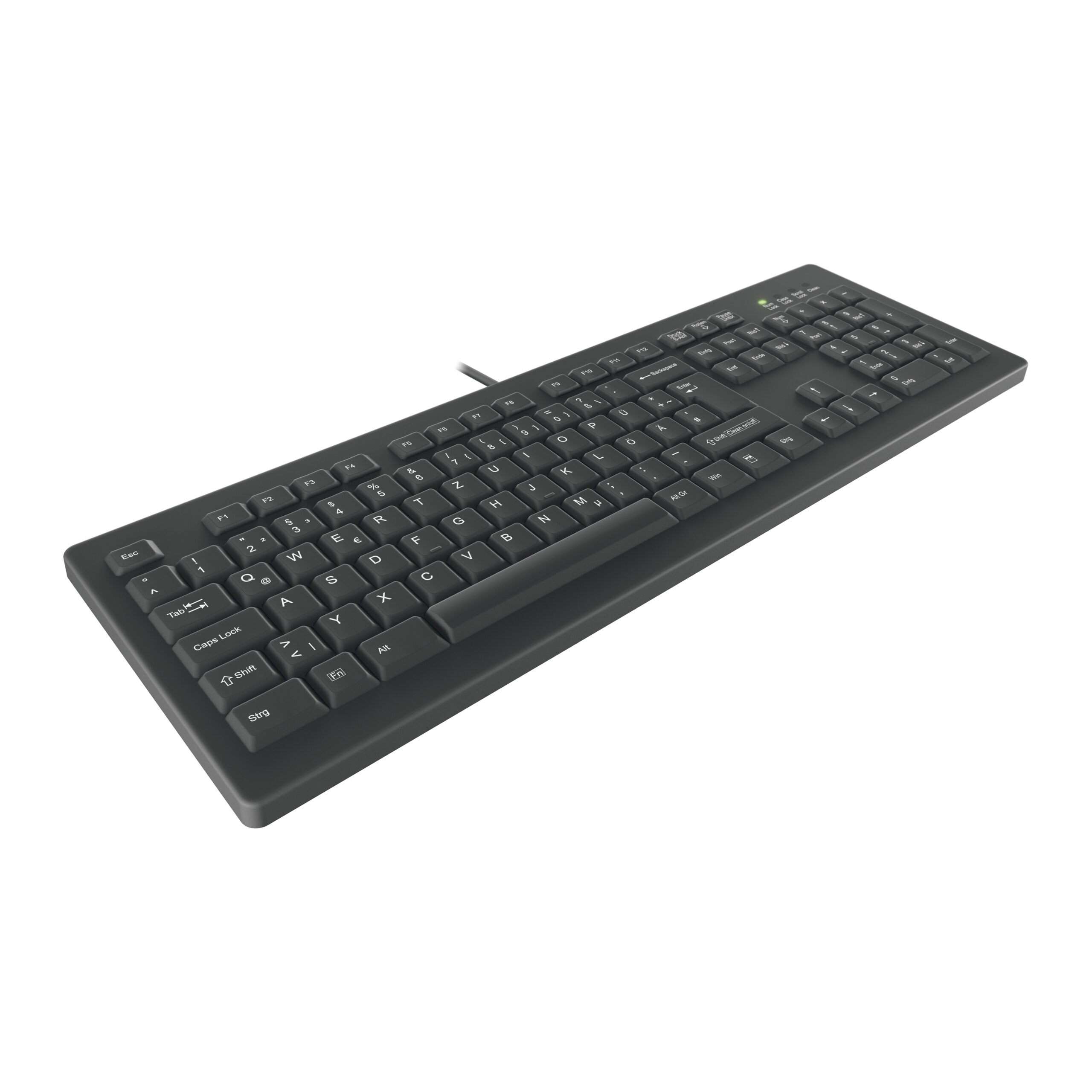 Contour Design Active Key AK-C8100 toetsenbord Medisch USB QWERTZ Duits Zwart - Afbeelding 2