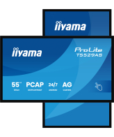 iiyama T5529AS-B1AG beeldkrant Kiosk-ontwerp 138,7 cm (54.6") LED Wifi 450 cd/m² 4K Ultra HD Zwart Touchscreen Type processor Android 24/7
