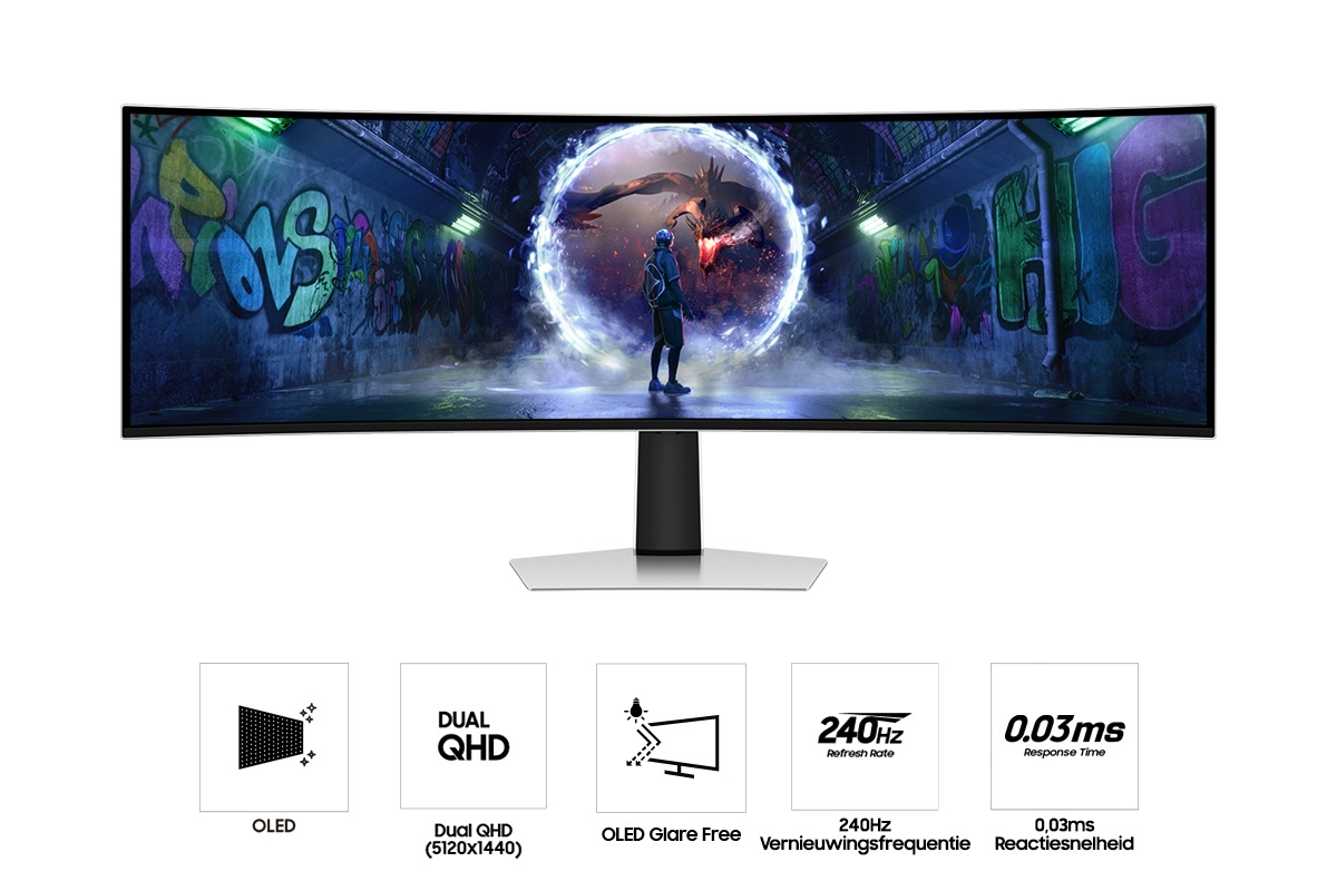 Samsung 49" Odyssey OLED G9 G93SD DQHD 240Hz Gaming Monitor