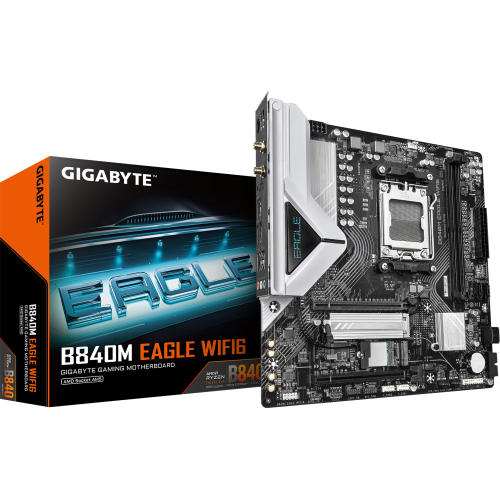 GIGABYTE B840M EAGLE WIFI6 moederbord AMD B840 Socket AM5 micro ATX