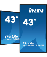 iiyama LH4360UHS-B2AG beeldkrant Digitaal A-kaart 108 cm (42.5") LED Wifi 500 cd/m² 4K Ultra HD Zwart Type processor Android 11 24/7