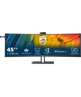 Philips 6000 series 45B1U6900CH/00 computer monitor 113 cm (44.5") 5120 x 1440 Pixels UltraWide Dual Quad HD LED Zwart