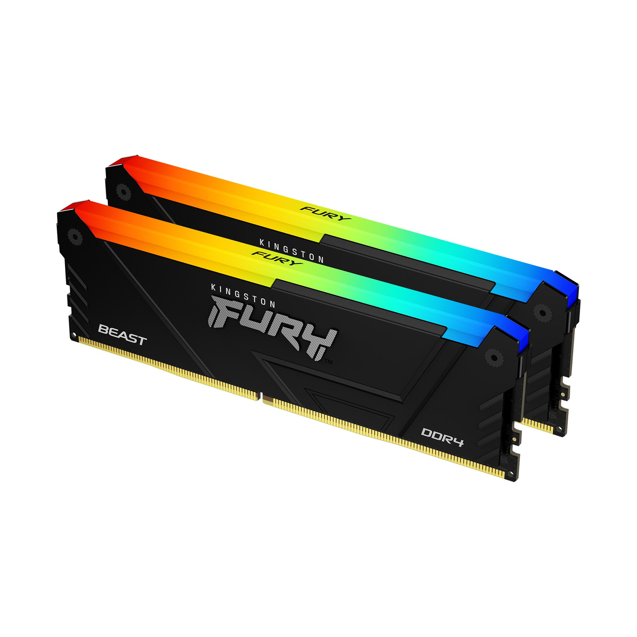 Kingston Technology FURY Beast 16GB 3600MT/s DDR4 CL17 DIMM (Sets van 2) RGB