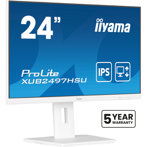iiyama ProLite XUB2497HSU-W2 computer monitor 60,5 cm (23.8") 1920 x 1080 Pixels Full HD LED Wit