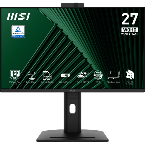 MSI PRO MP275QPDG computer monitor 68,6 cm (27") 2560 x 1440 Pixels Wide Quad HD LCD Zwart