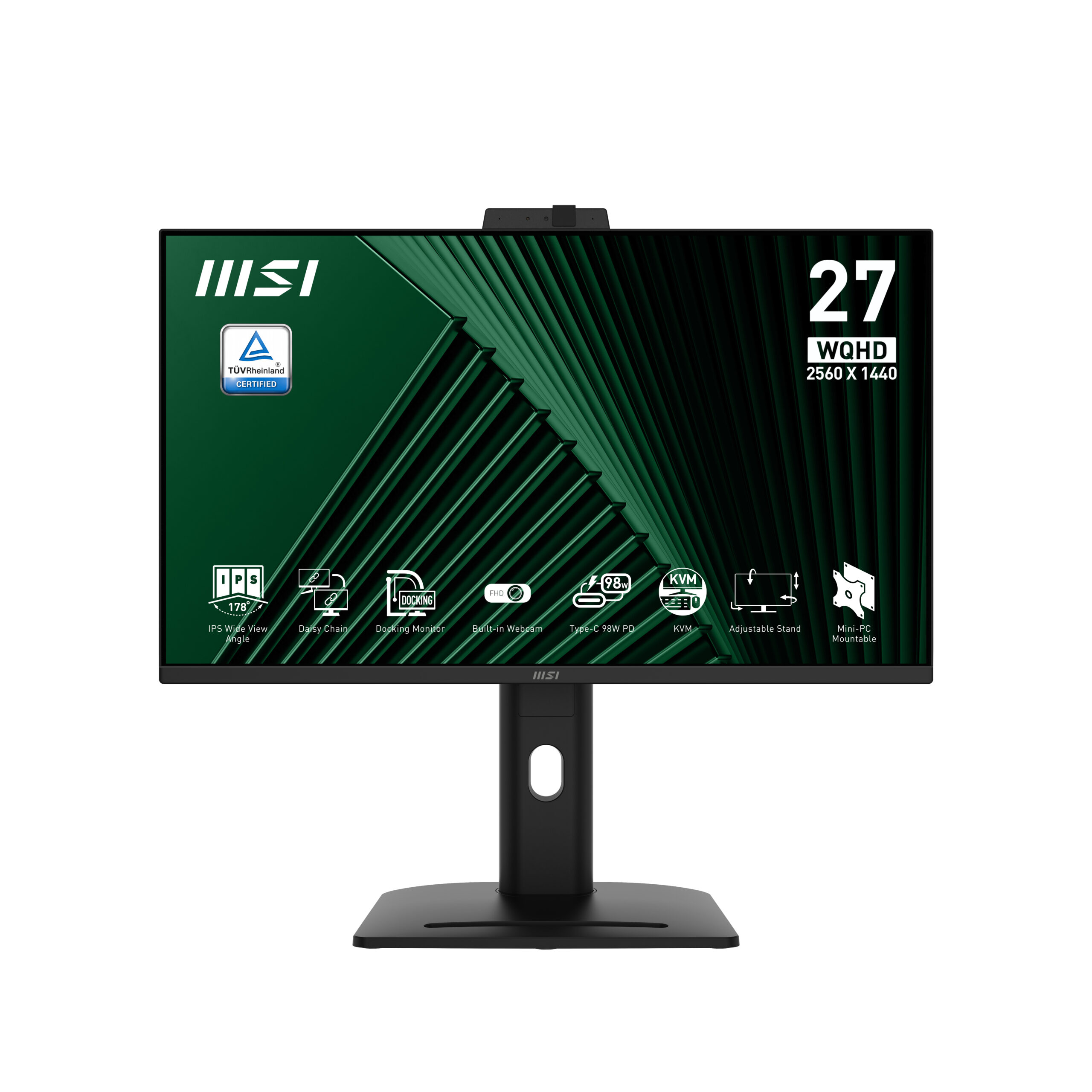 MSI PRO MP275QPDG computer monitor 68,6 cm (27") 2560 x 1440 Pixels Wide Quad HD LCD Zwart