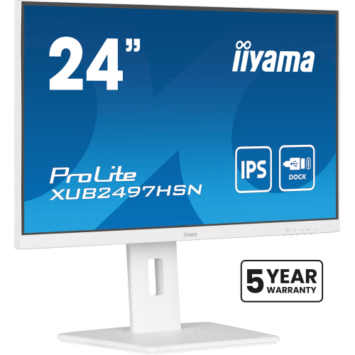 iiyama ProLite XUB2497HSN-W2 computer monitor 60,5 cm (23.8") 1920 x 1080 Pixels Full HD LED Wit