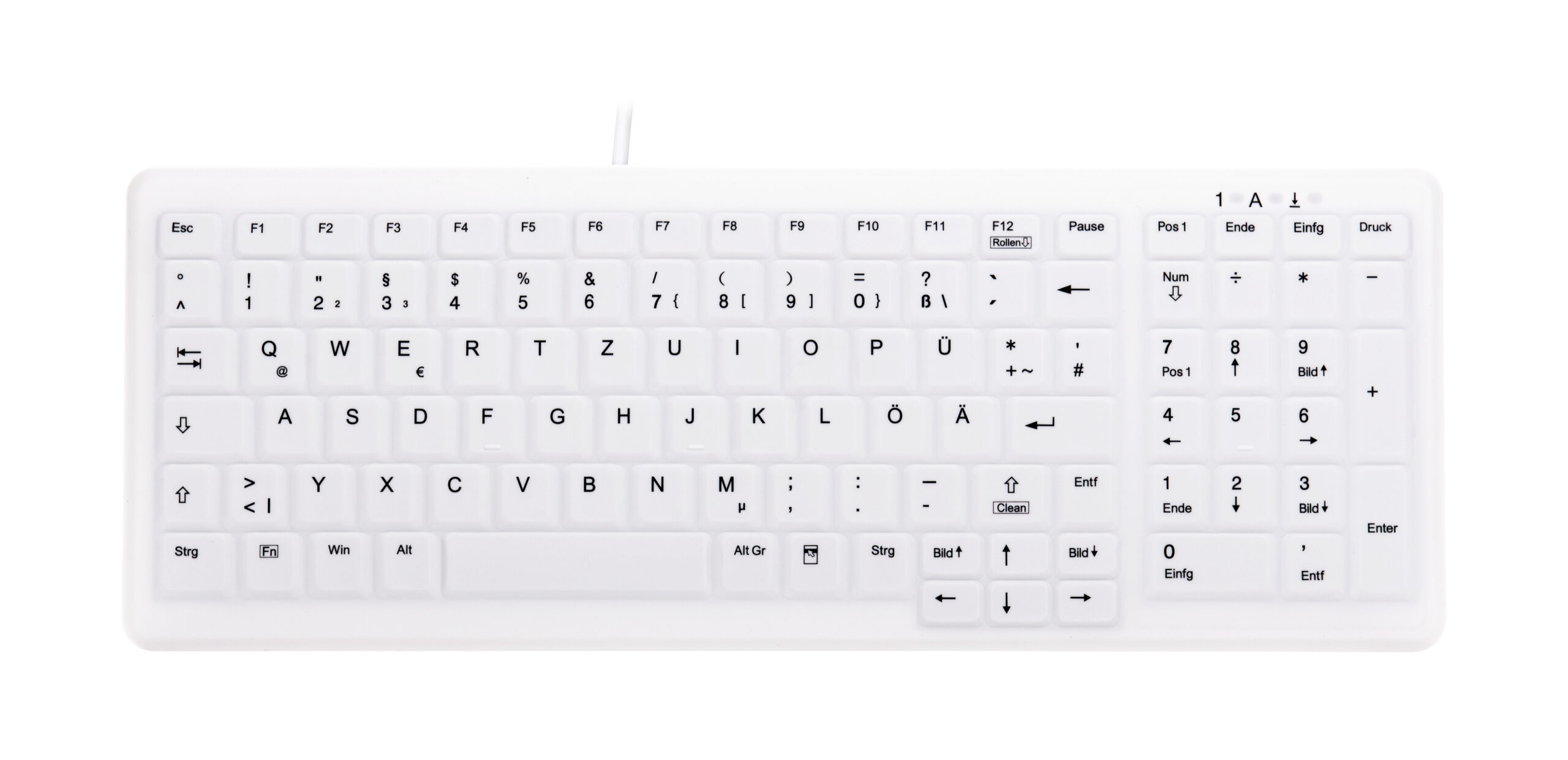 Contour Design Active Key AK-C7000 toetsenbord Medisch USB QWERTZ Duits Wit - Afbeelding 2