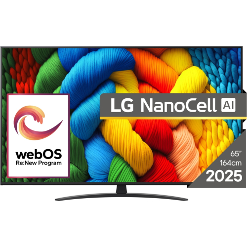 LG NanoCell AI 65NANO81A3A tv 165,1 cm (65") 4K Ultra HD Smart TV Wifi Zwart