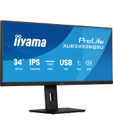iiyama ProLite XUB3493WQSU-B6 computer monitor 86,4 cm (34") 3440 x 1440 Pixels UltraWide Quad HD LED Zwart