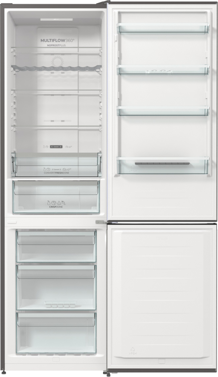 Gorenje G600 NRK620CA2XL4 Vrijstaand 331 l Grijs, Roestvrijstaal, Donkergrijs - Afbeelding 11