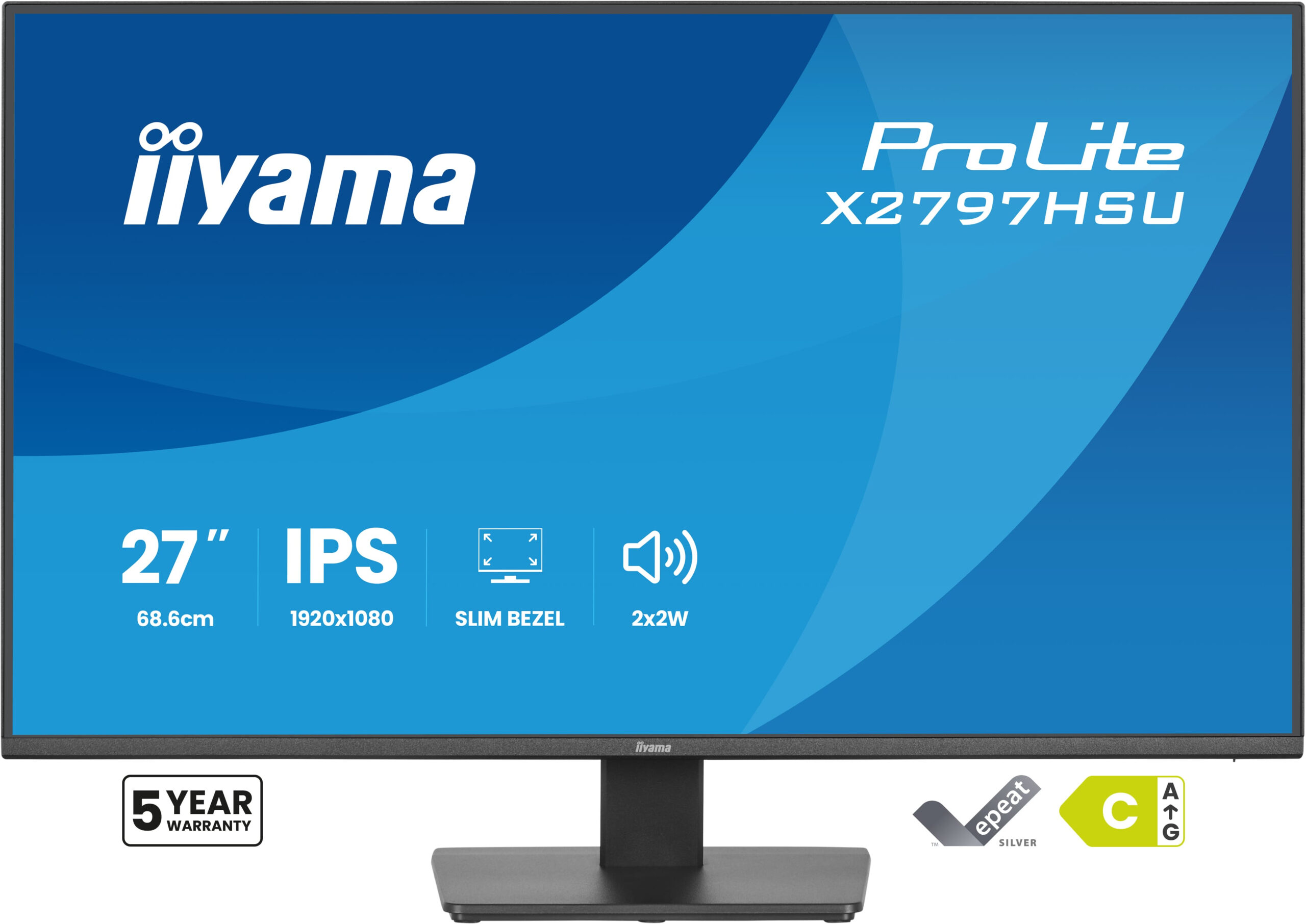 iiyama ProLite X2797HSU-B1 computer monitor 68,6 cm (27") 1920 x 1080 Pixels Full HD LED Zwart - Afbeelding 2