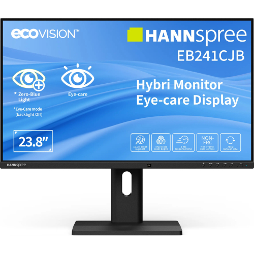 Hannspree Hybri Monitor EB241CJB computer monitor 60,5 cm (23.8") 1920 x 1080 Pixels Full HD LCD Zwart
