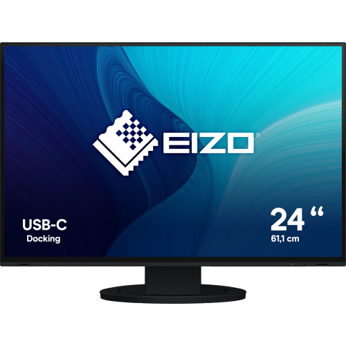 EIZO FlexScan EV2485-BK computer monitor 61,2 cm (24.1") 1920 x 1200 Pixels WUXGA LCD Zwart