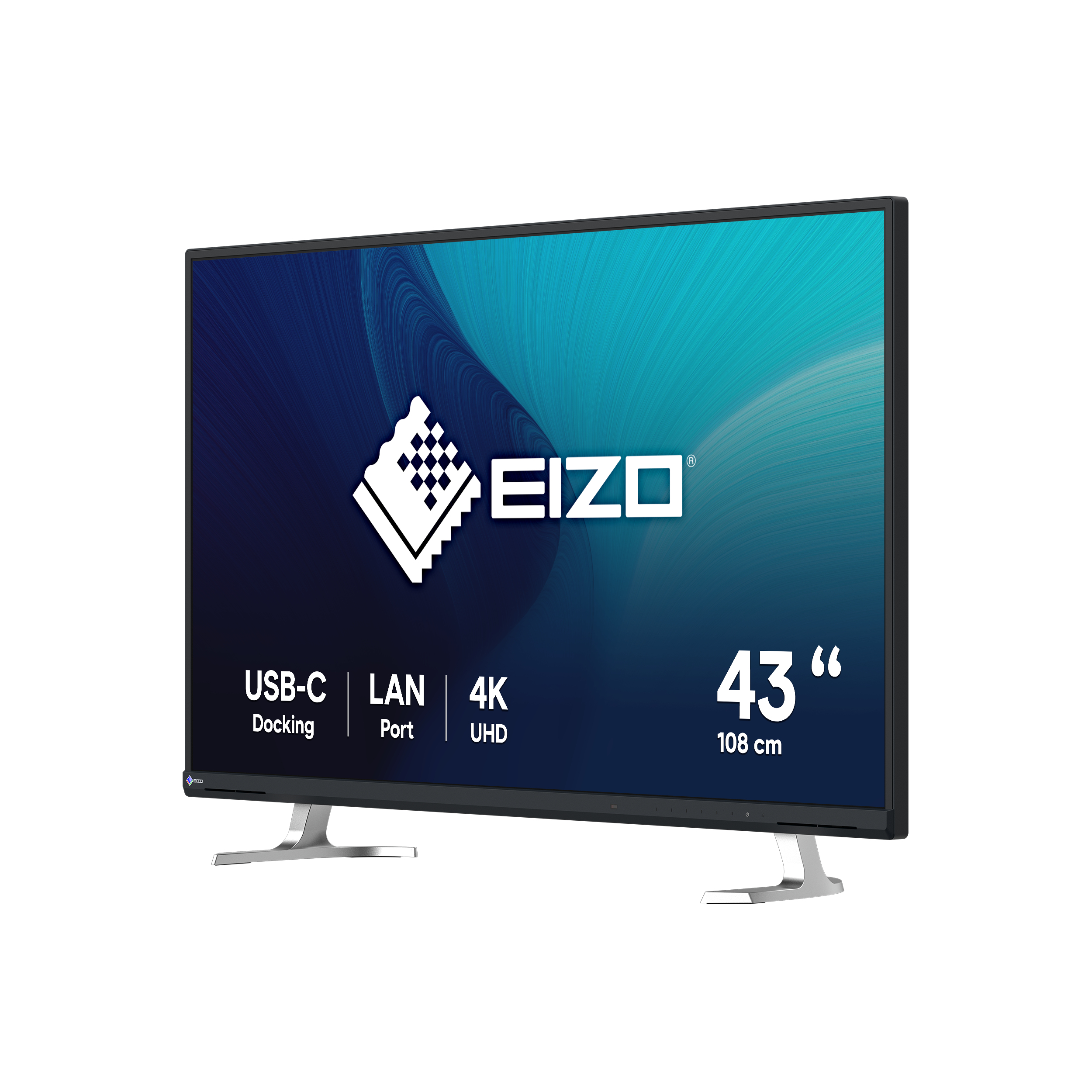 EIZO FlexScan EV4340X-BK computer monitor 108 cm (42.5") 3840 x 2160 Pixels 4K Ultra HD LCD Zwart - Afbeelding 2