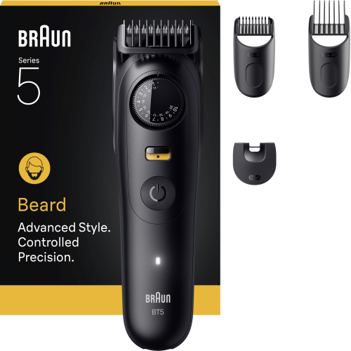 Braun BeardTrimmer 5 80789813 baardtrimmer AC/Batterij 20 2 cm Nat en droog Zwart