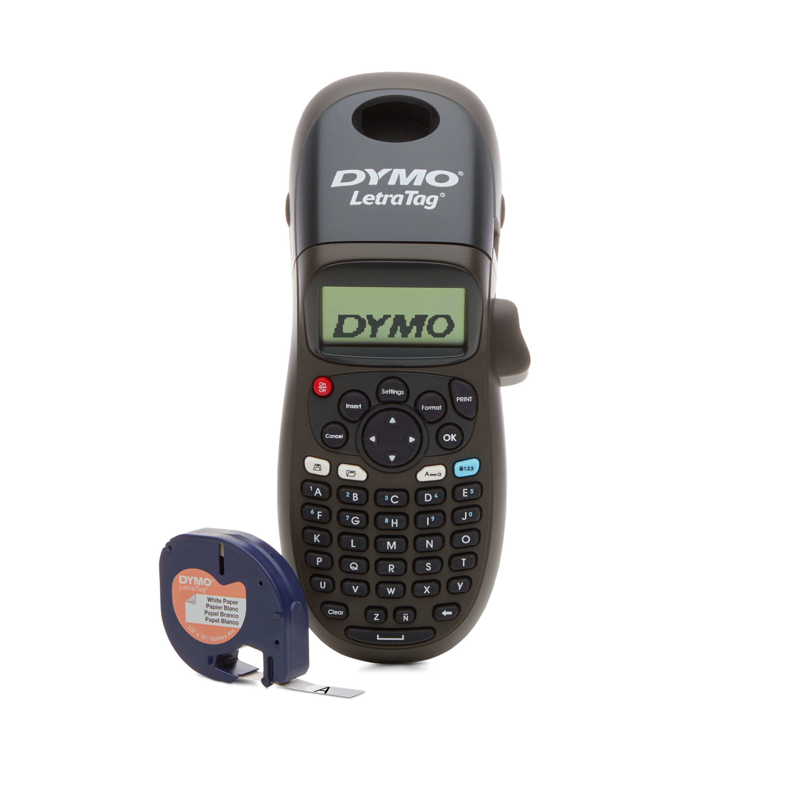 DYMO LetraTag LT-100H Labelprinter | Labelmaker met ABC-toetsenbord voor thuis en op kantoor | Zwart - Afbeelding 2