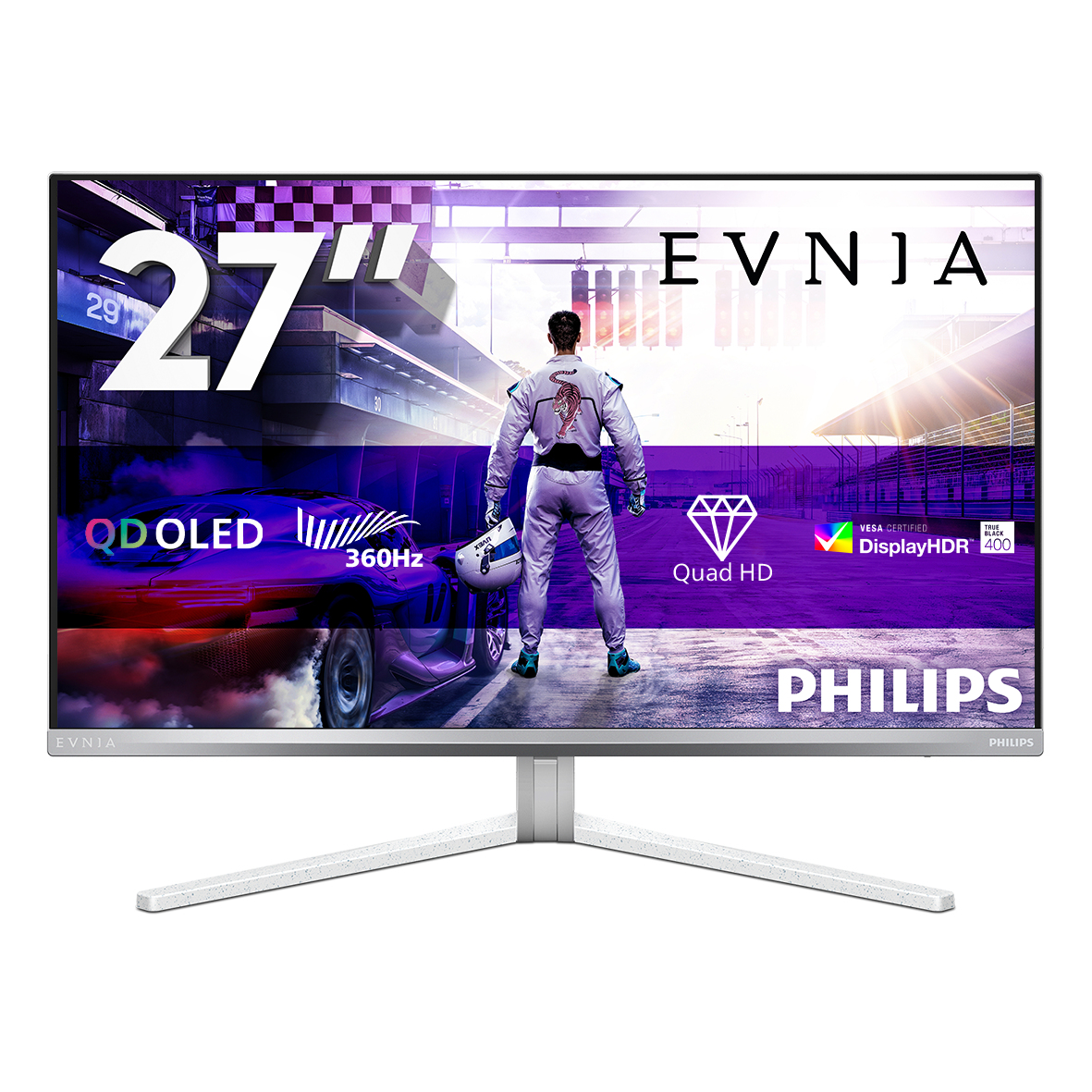 Philips Evnia 8000 27M2N8500/00 computer monitor 67,3 cm (26.5") 2560 x 1440 Pixels Quad HD QD-OLED Wit