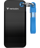 Verbatim Pocket SSD 1 TB USB Type-C 3.2 Gen 2 (3.1 Gen 2) Zwart, Blauw