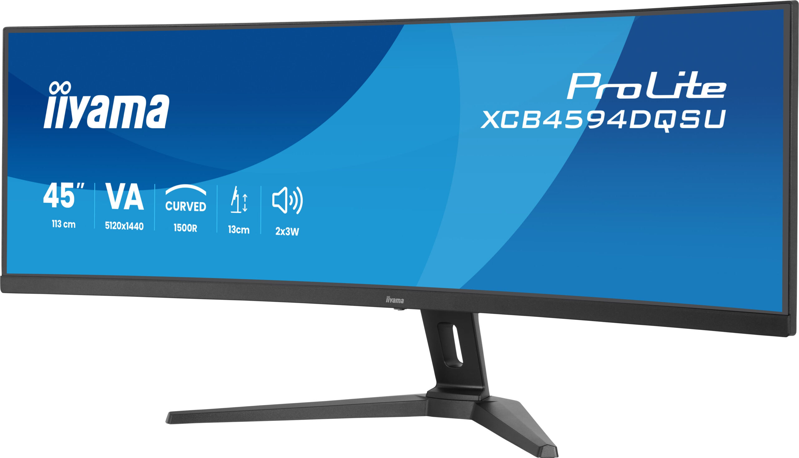 iiyama ProLite XCB4594DQSU-B1 computer monitor 113 cm (44.5") 5120 x 1440 Pixels Dual QHD LED Zwart - Afbeelding 4