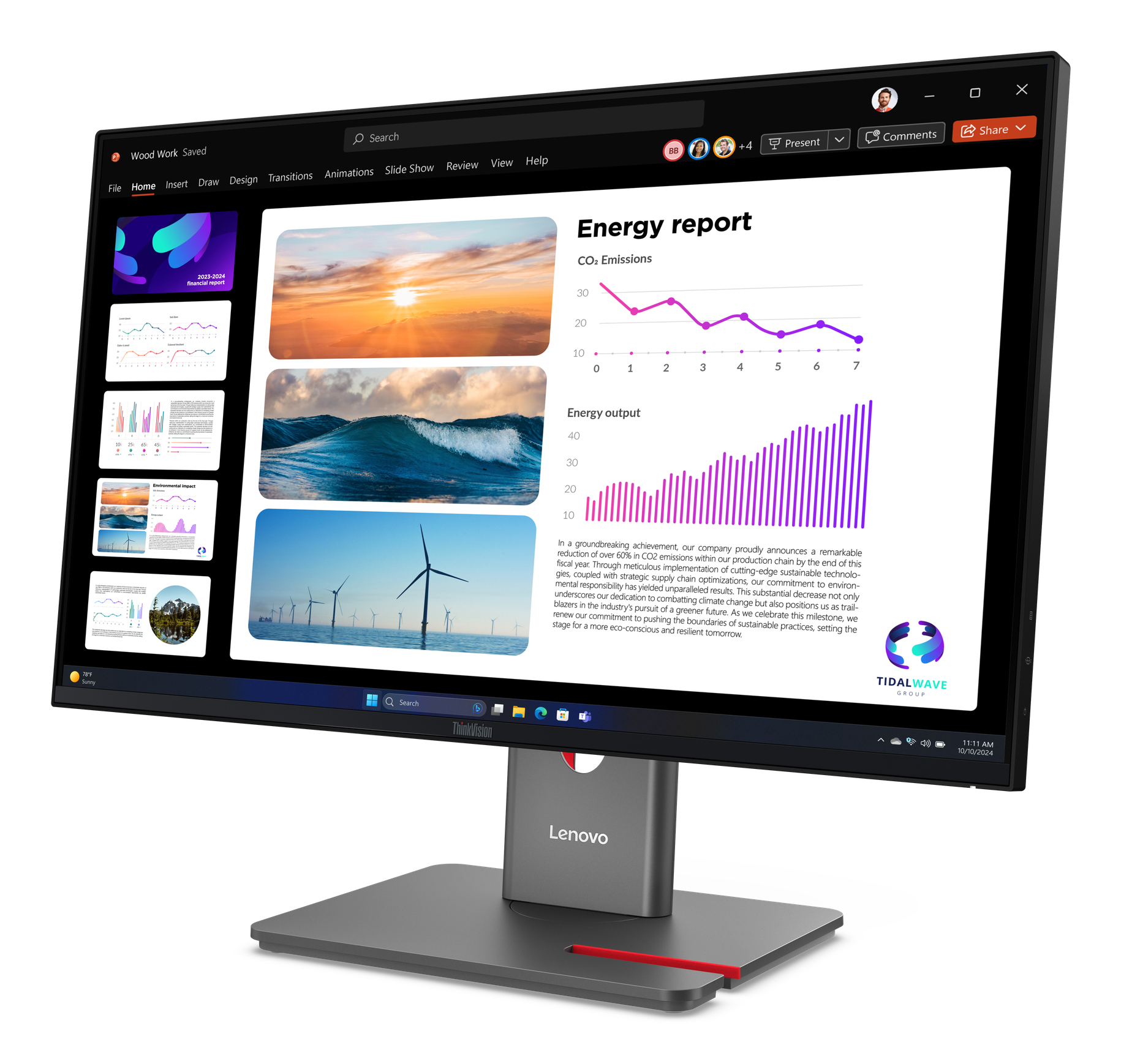 Lenovo ThinkVision P24Q-40 Monitor - Afbeelding 2
