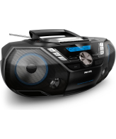 Philips AZB798T/12 draagbare stereo-installatie Analoog & digitaal 12 W DAB, DAB+, FM Zwart MP3 afspelen