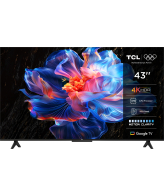 TCL 43P69K tv 109,2 cm (43") 4K Ultra HD Smart TV Wifi Zwart