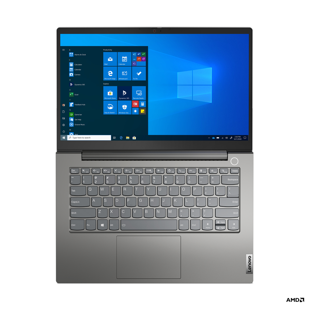 Lenovo ThinkBook 14 G3 ACL AMD Ryzen™ 5 5500U Laptop 35,6 cm (14") Full HD 8 GB DDR4-SDRAM 256 GB SSD Wi-Fi 6 (802.11ax) Windows 10 Pro Scandinavisch Grijs - Afbeelding 2