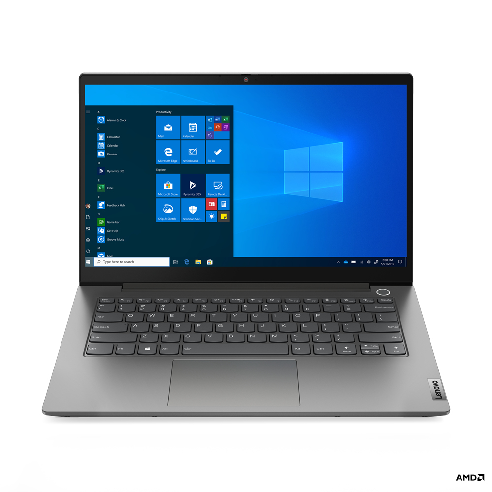 Lenovo ThinkBook 14 G3 ACL AMD Ryzen™ 5 5500U Laptop 35,6 cm (14") Full HD 8 GB DDR4-SDRAM 256 GB SSD Wi-Fi 6 (802.11ax) Windows 10 Pro Scandinavisch Grijs