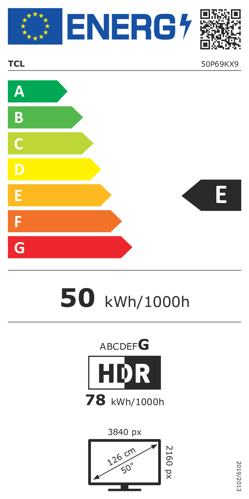 TCL 50P69K tv 127 cm (50") 4K Ultra HD Smart TV Wifi Zwart - Afbeelding 8