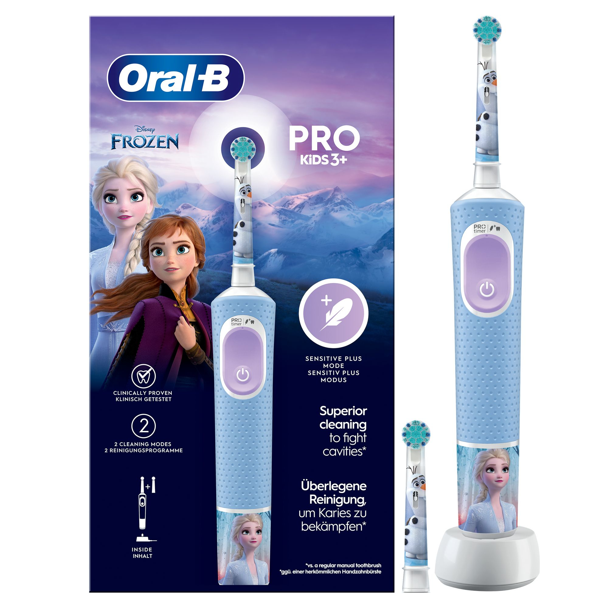 Oral-B Pro Kids Kind Roterende-oscillerende tandenborstel Lichtblauw