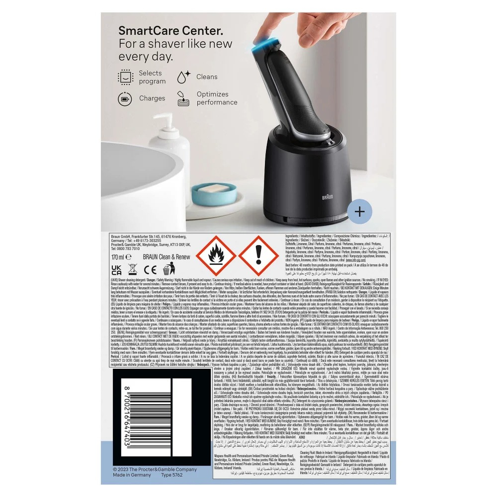 Braun Series 6 62-S7650cc Scheerapparaat met scheerblad Trimmer Zilver - Afbeelding 5