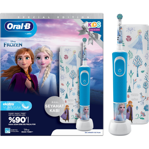 Oral-B Vitality Pro Frozen Kind Roterende-oscillerende tandenborstel Zwart, Grijs