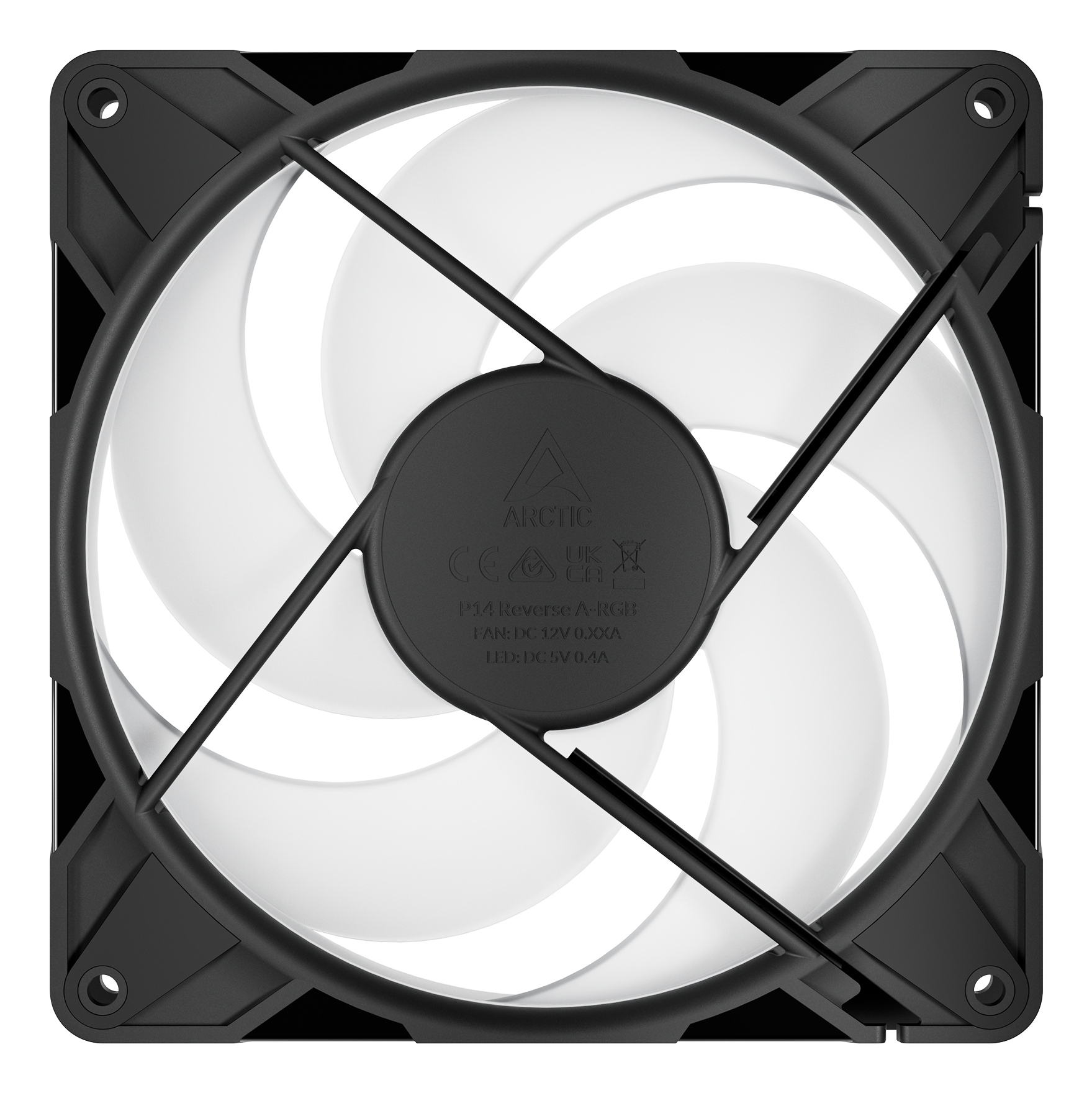 ARCTIC Freezer P14 Pro Reverse A-RGB - 3 Pack Computer behuizing Ventilator 14 cm Zwart 3 stuk(s) - Afbeelding 5