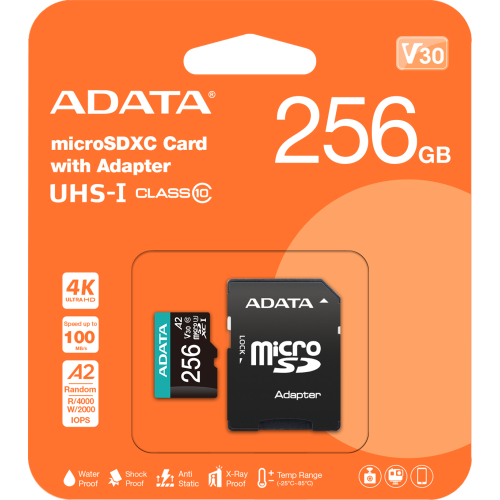 ADATA Premier Pro 256 GB MicroSDXC UHS-I Klasse 10