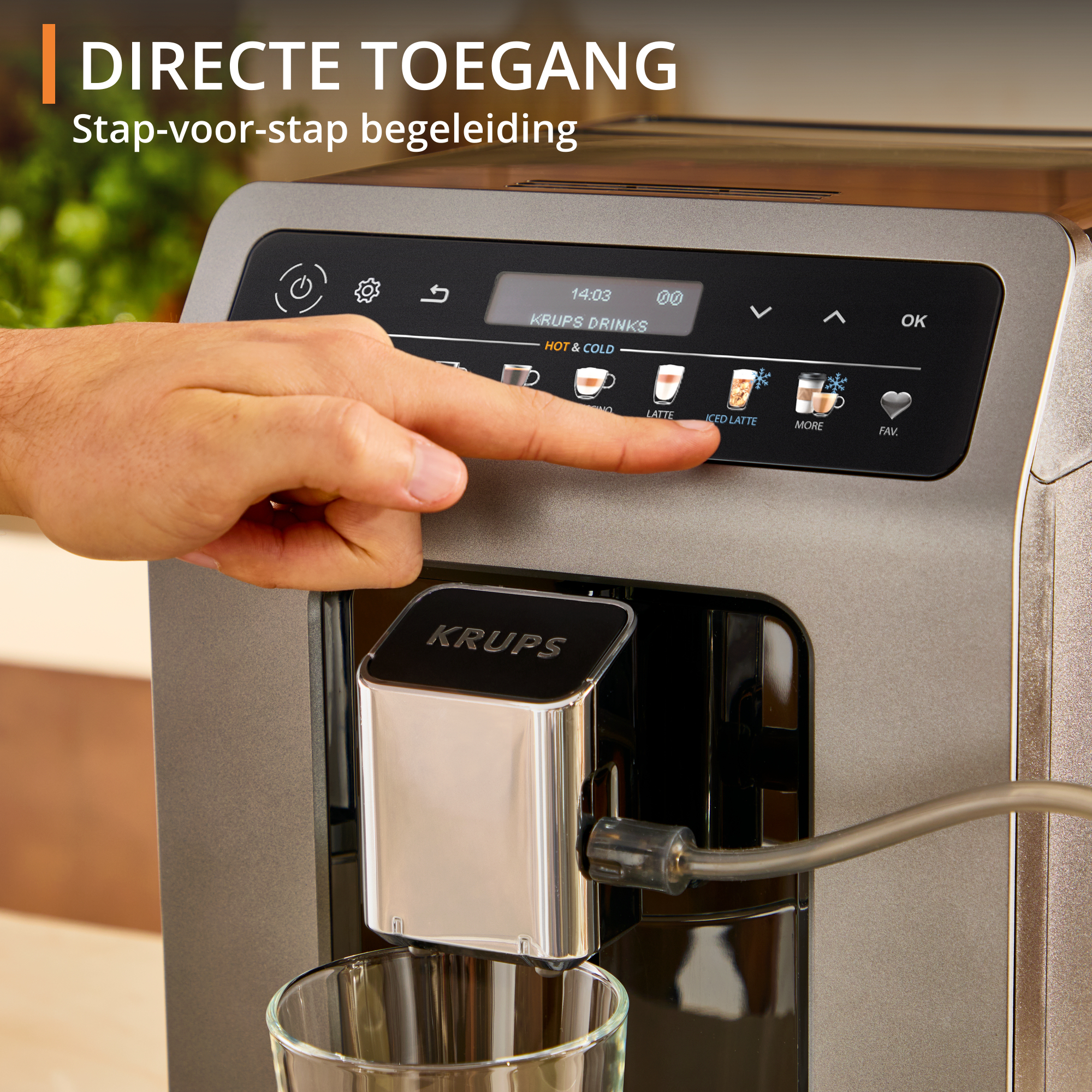 Krups Evidence Hot & Cold EA898G volautomatische koffiemachine - Afbeelding 3