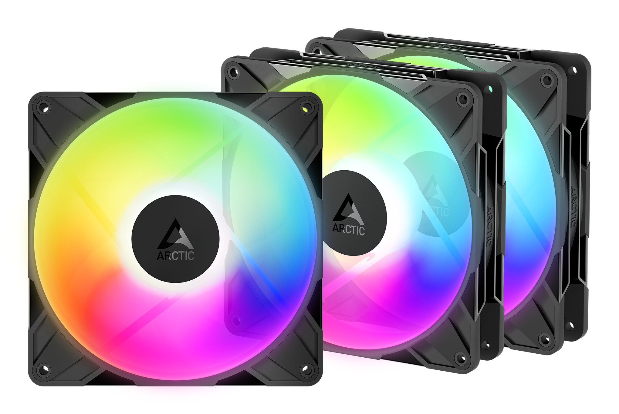 ARCTIC Freezer P14 Pro Reverse A-RGB - 3 Pack Computer behuizing Ventilator 14 cm Zwart 3 stuk(s)