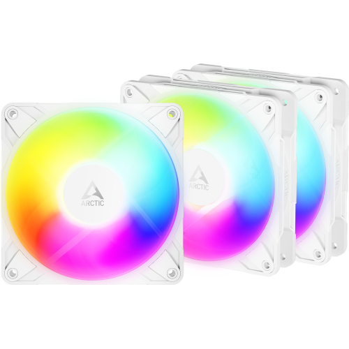 ARCTIC Freezer P12 Pro Reverse A-RGB (White) - 3 Pack Computer behuizing Ventilator 12 cm Wit 3 stuk(s)