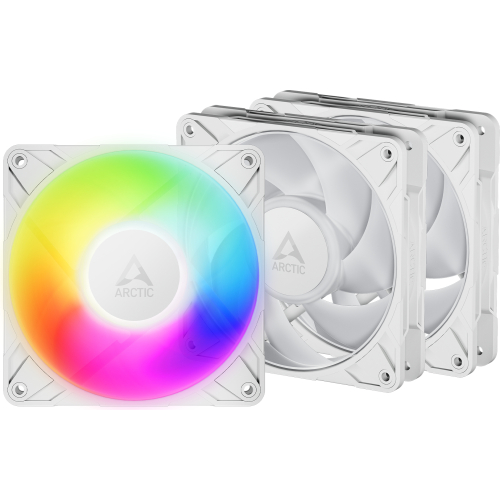 ARCTIC Freezer P12 Pro A-RGB (White) - 3 Pack Computer behuizing Ventilator 12 cm Wit 3 stuk(s)