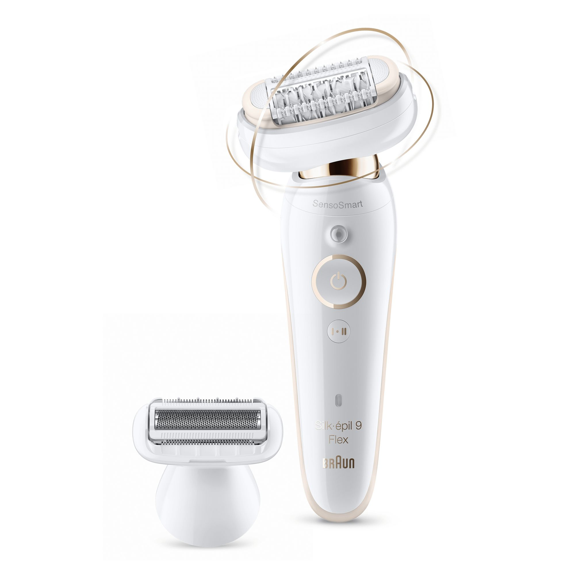 Braun Silk-épil 9 Flex 9-002 - Epilator Voor Vrouwen Met Flexibele Kop Voor Ontharen, Wit/Goud - Afbeelding 2