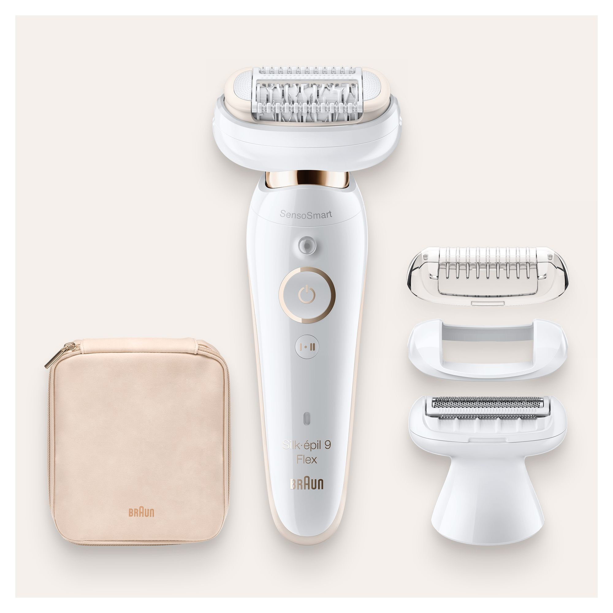 Braun Silk-épil 9 Flex 9-002 - Epilator Voor Vrouwen Met Flexibele Kop Voor Ontharen, Wit/Goud - Afbeelding 3