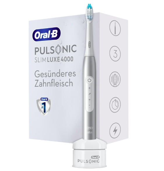 Oral-B Pulsonic Slim Luxe 4000 Volwassene Sonische tandenborstel Platina - Afbeelding 3